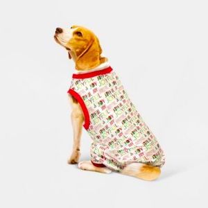 Wondershop™ Pet Pajama Onsie Joyful Cream